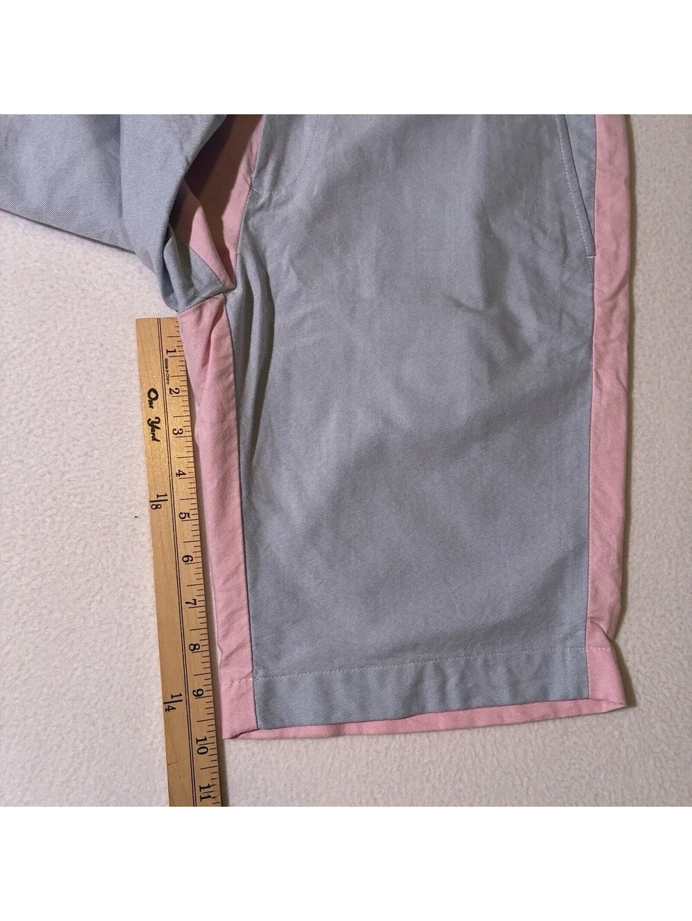 Brooks Brothers 1818 Men's Oxford Cloth Pink Blue Shorts 32 Pastel Color Block